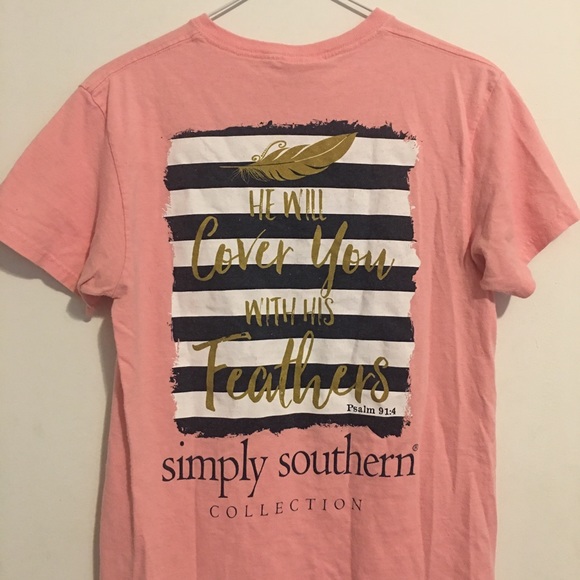 Simply Southern Tops - Simply Southern Feather Tee